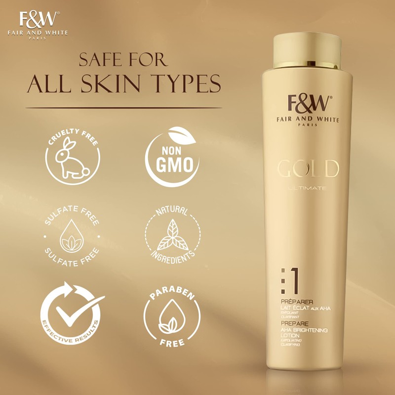 Fair and White GOLD #1 AHA Brightening Lotion 350 ml