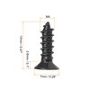 sourcing map M4 x 12mm Wood Screws Phillips Flat Head