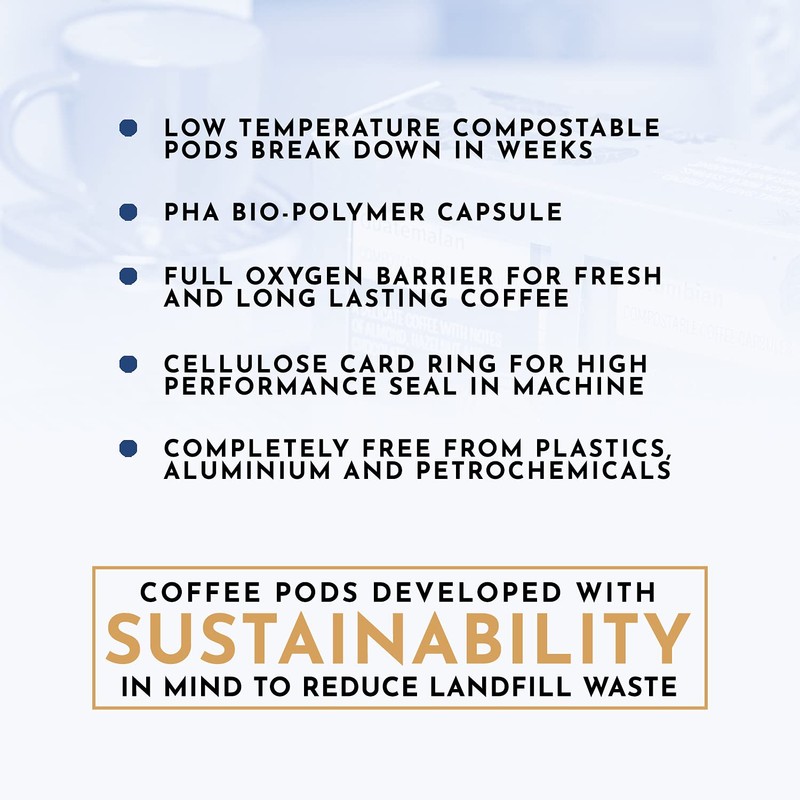 THE EDEN PROJECT Plastic Free Nespresso Compatible Coffee Capsules MIXED