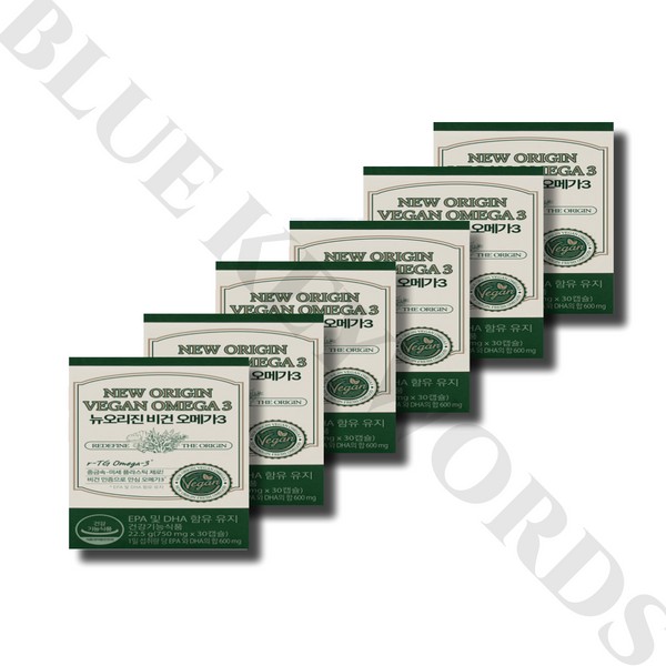 뉴오리진 오메가3 750mg x 30캡슐 x 6박스 6개월분