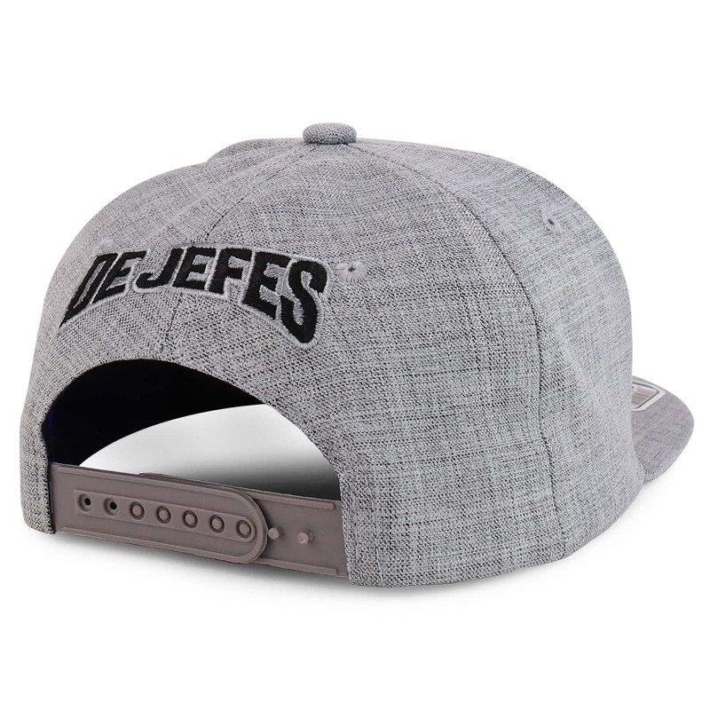 Trendy Apparel Shop El Jefe Embroidered 100% Cotton Flatbill Snapback