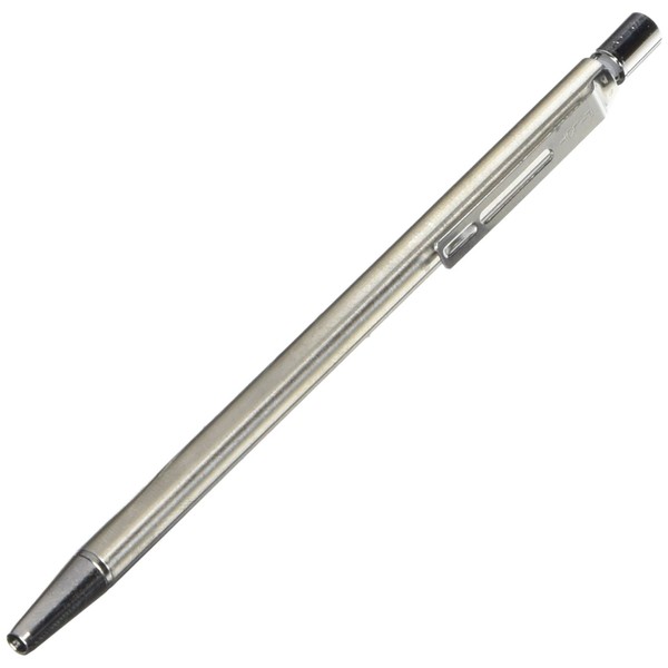 Pilot Birdy Stainless Steel Body Mini Ballpoint Pen, 0.7 mm, Black Ink (BS-40S-S)