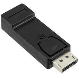 OcioDual Display Port Male to HDTV Female Adapter Black DP Displayport Audio Video Full HD 1080p for PC Laptop TV Monitor