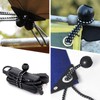 HLOGREE 30 Pack -6 inch Black Bungees Balls Cord,Tent Bungee,