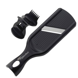 Shimomura Industries VB-607 Anti-Bacterial, Made in Japan, Verdun Black, Mini Slicer with Holder, Dishwasher Safe, Made in Niigata, Made in Tsubame Sanjo