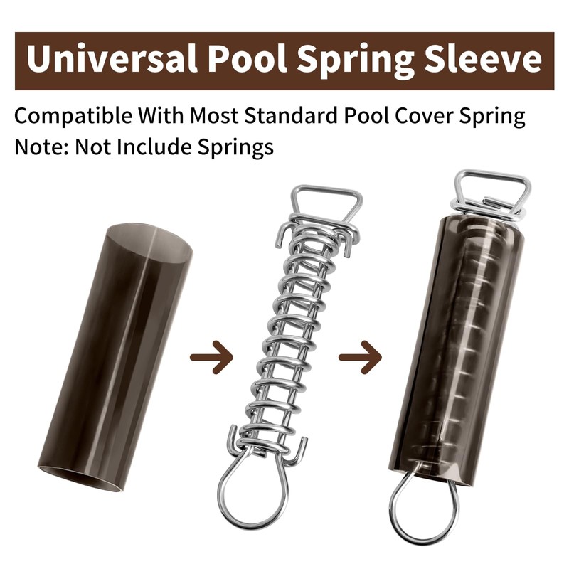 Belleone Pool Cover Springs, Pool Protective Cover Springs for Winter