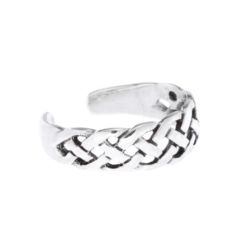 Windalf RHIANA 5mm Celtic Knot Toe Ring 925 Sterling Silver,