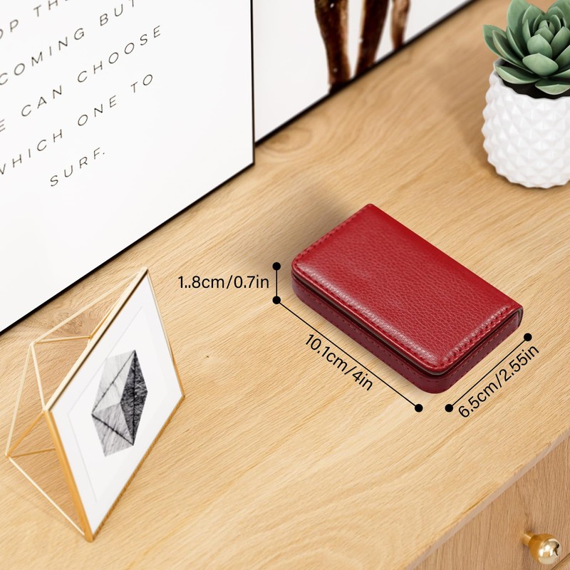 JONYEE Business Credit Card Holders, Magnetic Sealing Anti Drop, PU
