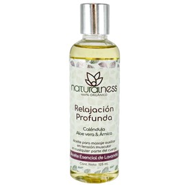 Naturalness - Aceite para masaje Relajacion Profunda tamao 125 ml - A base de extractos herbales y Aceites esenciales 100 naturales.                  