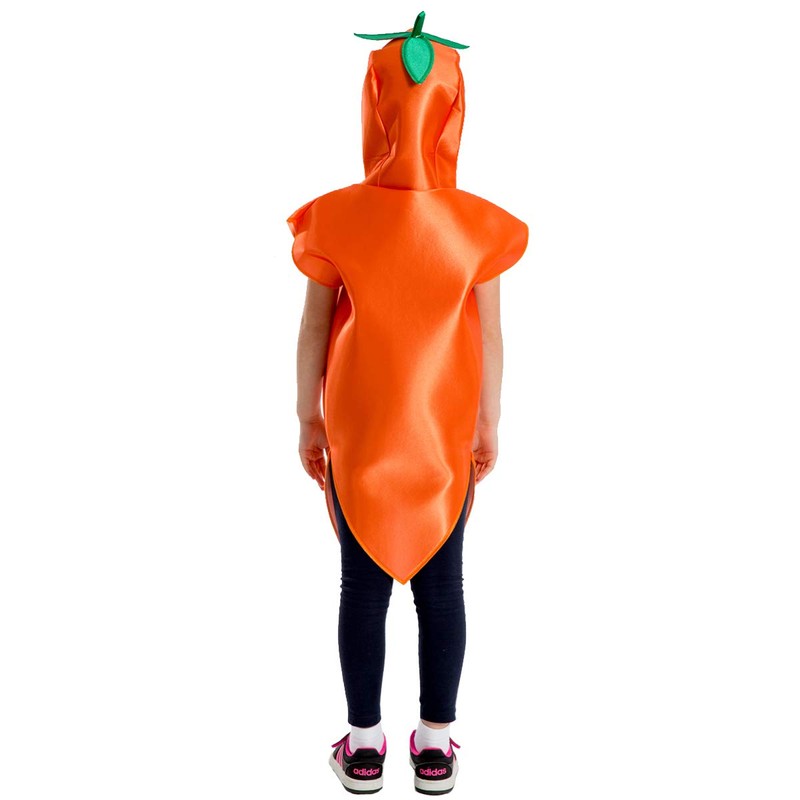 Charlie Crow Carrot Vegetable Costume for kids 3-8 years.