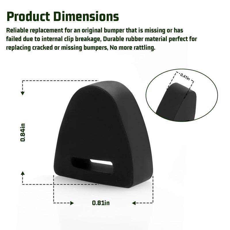 16633065 Tailgate Stop Latch Bumper Fit for Right or Left