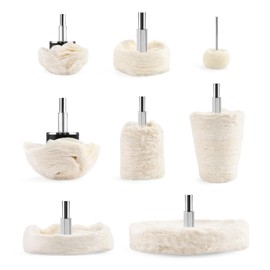 17 Pcs Buffing Wheels for Drill, Wheel Polishing Kit for Drill, Drill Polishing Kit Buffing Pads for Drill, Drill Buffer Polisher Attachment Aluminum Wheel Polishing Kit (17)