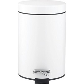 3LITRE WHITE PEDAL BIN