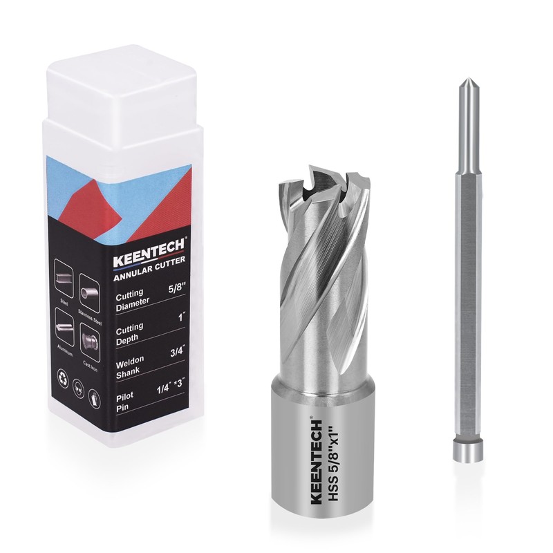KEENTECH M2AL HSS Annular Cutter,5/8 Inch Diameter x 1 Inch