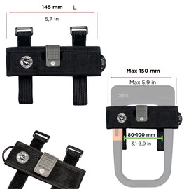Ulac (Urac) Bicycle Key Universal U Lock Holder UH1 U HOLD L 145mm Black