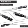PAUDIN Carving Knife Set - 8" German Steel Turkey Carving