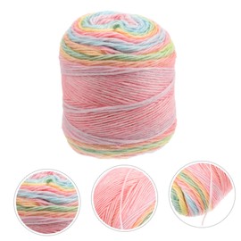 Gadpiparty 1 Roll Gradient Cotton Woolen Yarn for Hand Knitting and Crocheting Multi Function DIY Craft Yarn Soft and Durable for Clothing Accessories and Blankets for Beginners and Advanced