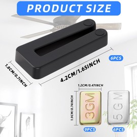 LUSTRIB 21PCS Fan Weights Balance Kit, Ceiling Fan Weight Balance Kit, Fan Blade Balancing Kit Include 3 Pcs 3 Balance Tabs,1 Balance Clip,3 Pcs 2 Balance Blocks,1 Clip Ceiling Fan Weight Balancing