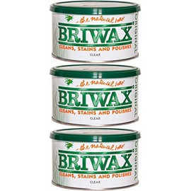 Briwax Clear Furniture Wax Polish .3 Pack