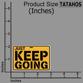 (3Pcs) Just Keep Going Sticker Motivational Quote Vinyl Decal for Water Bottle Laptop Helmet Notebook Mirror Locker Wall Mental Health Self Care Gifts Reminder Stickers for Women Men Teens 3"x2.4"