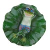petsola Frog and Leaf Floating Swimming Frog Pond Decoration Mini