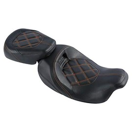 TCMT Two Up Motorcycle Seat Low Profile Rider and Passenger Seat Fit For Harley Road King Electra Glide Road Glide Street Glide 2009-2020