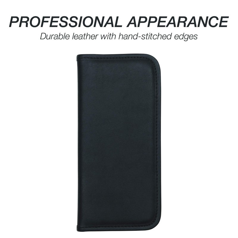 Samsill Professional Business Card Organizer with Padded Cover, Card Holder