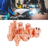 10Pcs Nozzle Electrode Kit Brass 176655 Electrode 176656 Nozzle Tip