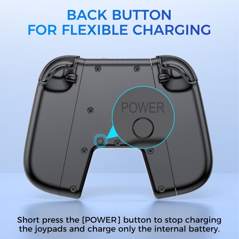 Charging Grip for Switch 2 Controllers, Switch 2 Ergonomic Charging