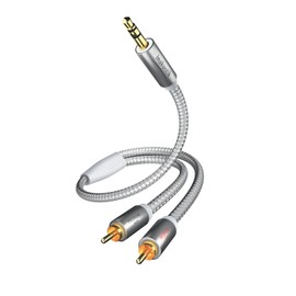In-akustik Premium II 3.5 mm Jack Plug to 2x RCA Male 1.5 m White