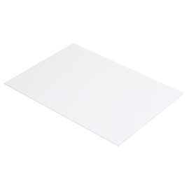 QUARKZMAN ABS Plastic Sheet 10 Inches x 8 Inches x 0.04 Inches ABS Styrene Plates for Building Models DIY Craft Panels White Pack of 1