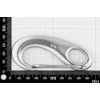 Yacht Steel Carabiner Hook with Eye 100mm A4 AISI 316