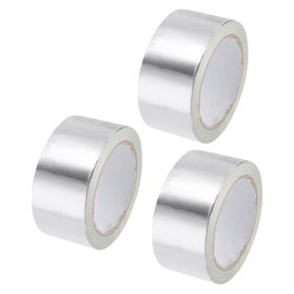 sourcing map Aluminum Foil Tape 2 Inch x 20 Yards Silver High Temperature Tape for HVAC, Sealing, Patching Hot and Cold Air Ducts 3 Pcs
