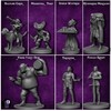 Newcombie Newcombie Wildspire 58 Fantasy Miniatures Set Townsfolk Characters for