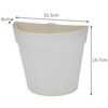 Yosoo Half Circle Wall Mounted Plastic Planter, Water Cultivation Design,