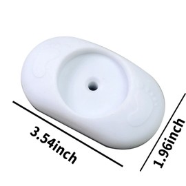 4 Pieces Safety Baby Gate Wall Protectors Stair Guard Extension Wall Protectors for Baby Pet Stairs Door Wall Surface Safety (Elliptical)