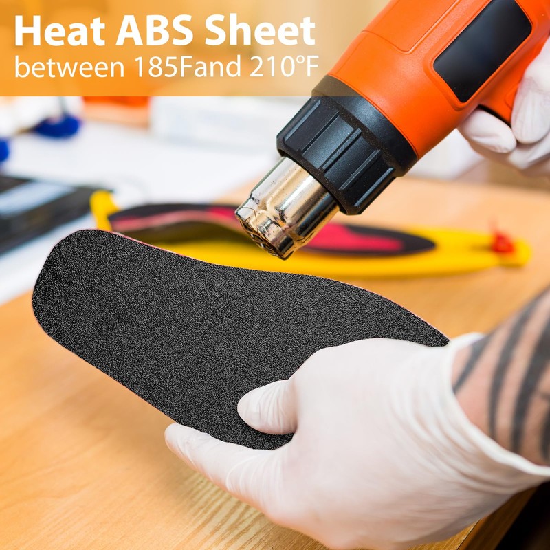 Nuanchu 4 Packs ABS Plastic Sheet Thick Rigid Thermoplastic Sheet