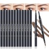 12 Pcs Eyebrow Pencils 2 in 1 Tip-and-Brush Eyebrow Pencil