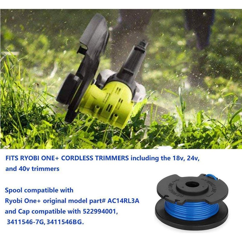 CDIYTOOL Grass Trimmer Replacement Spools AC14RL3A Replacement Spool Thread Spool
