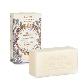 Panierdessens Essentials Vegetable Soap Lavender (Traditional Soap, Vegetable Oil, France) 5.3 oz (150 g)