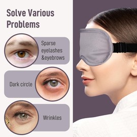 ZINGTERRA Castor Oil Pack for Eye,Eye Mask,Reusable Organic Castor Wrap Castor Oil Packs kit for Sparse Eyelashes and Eyebrows,Wrinkles, Dark Circle