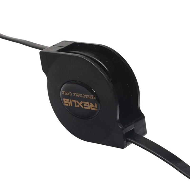 KESOTO Retractable Cable V1. 1080p 3D Wire Line Cord, Black,