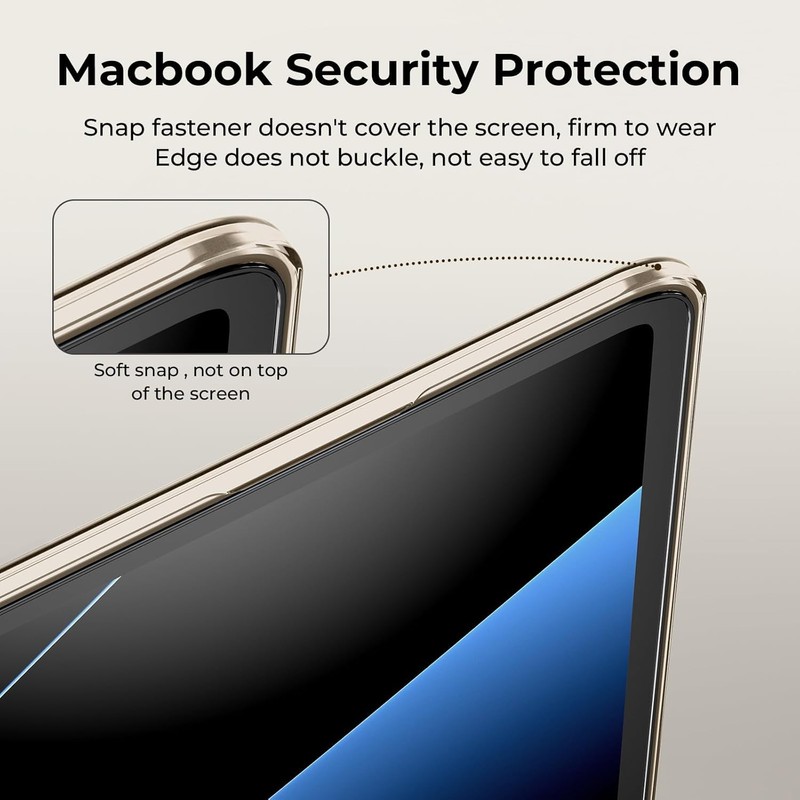 EooCoo Compatible with MacBook Air 13 inch Case for 2025-2022