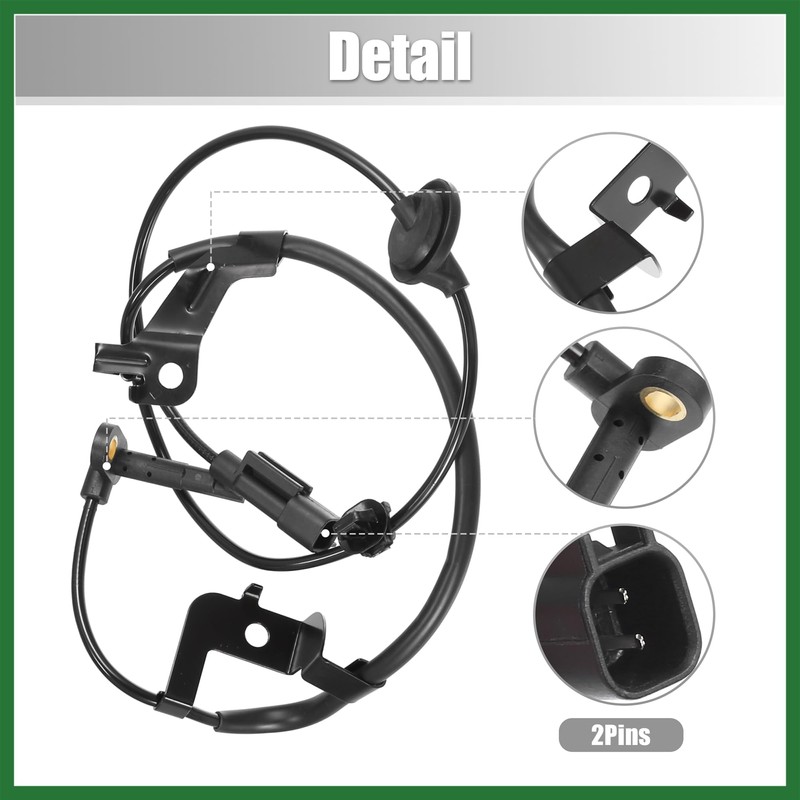 Motoforti 1 Pair Rear Left Right ABS Speed Sensor for