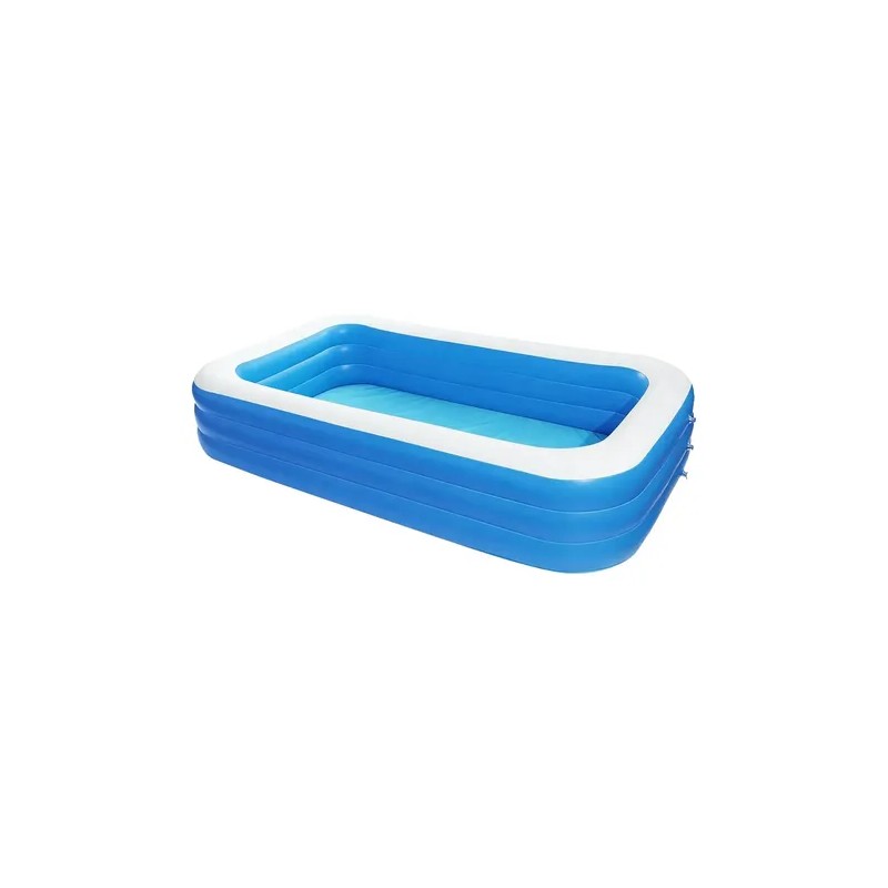 215cm Alberca Inflable Rectangular Para 3-5 Personas Try Me Azul