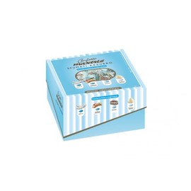 Confetti Maxtris Dolce Arrivo Sfumati Azzurro per Battesimo Baby Shower Compleanno, Vassoio 500 g, Gusti Cioccolato Limone Cocco, Forma Ovale, Celeste