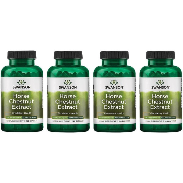 Swanson Horse Chestnut 22% Aescin (Standardized) 250 Milligrams 120 Capsules