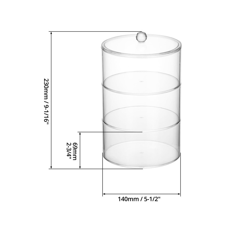 QWORK® 3-layer belt organiser, belt storage, stackable acrylic belt holder