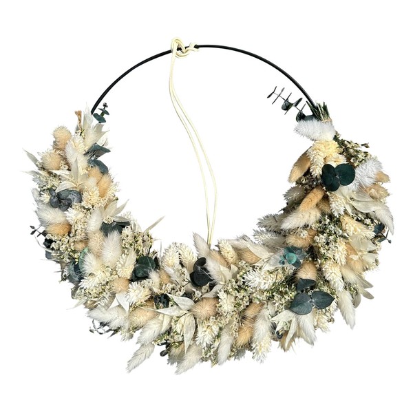 Belunara® Dried Flower Wreath Winter Diameter 30 cm – Door