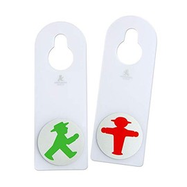AMPELMANN Door Signs Set of 2 Door Steer / Walker / Standing / Traffic Light Woman Transparent